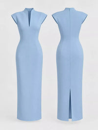Slit Sleeveless Bodycon Midi Dress 101001165760167 45 Gifts for Her Jerry's Apparel 