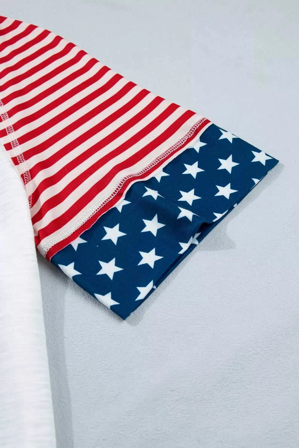 Star Detail Flag Inspired Short Sleeve Top 100100082311174 43 Affordable Fashion Under $100 Jerry's Apparel 