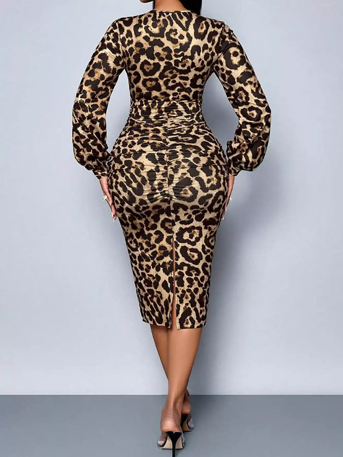 Lace Detail V-Neck Bodycon Midi Dress 101001065320346 41 Affordable Fashion Under $100 Jerry's Apparel 