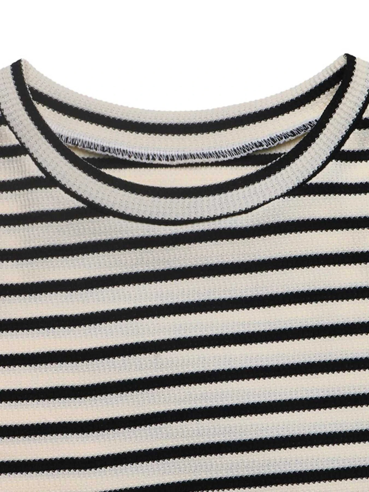 Striped Batwing Sleeve Crew Neck T-Shirt 101001135903926 41 Affordable Fashion Under $100 Jerry's Apparel 