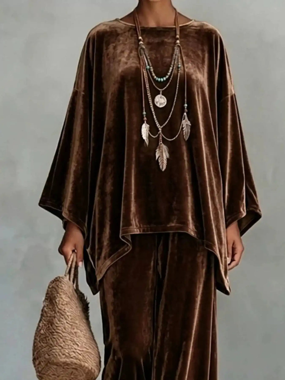 Full Size Asymmetrical Top and Wide Leg Pants Set Plus Size 101001927528588 54 Affordable Fashion Under $100 Jerry's Apparel 