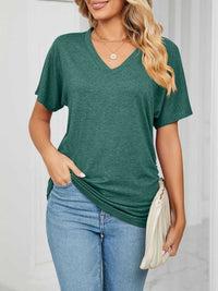Casual V-Neck Short Sleeve T-Shirt 100100579648227 22 Affordable Fashion Under $100 Jerry's Apparel 