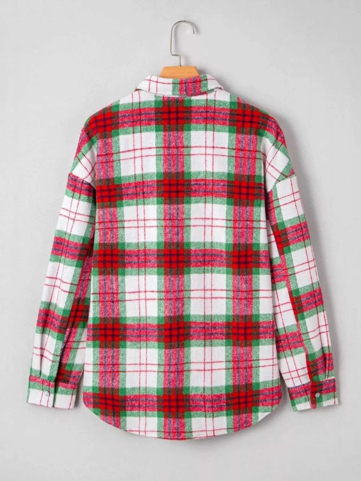 Plaid Button-Down Long Sleeve Shacket 100100614323151 46 Affordable Fashion Under $100 Jerry's Apparel 
