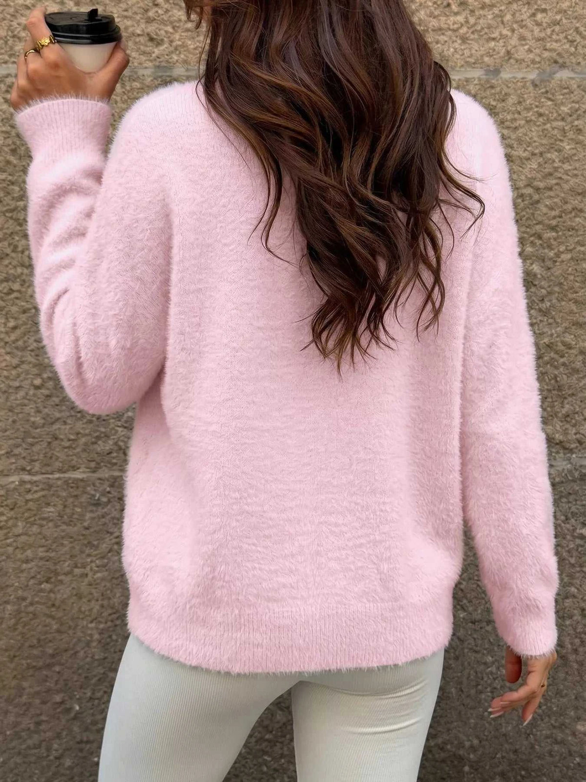 Fluffy Long Sleeve Sweater 100100745858780 41 Affordable Fashion Under $100 Jerry's Apparel 