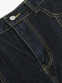 Men's Oversized Wide-Leg Denim Shorts