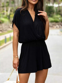 Short-Sleeve V-Neck Ribbed Romper 100100039693655 27 Affordable Fashion Under $100 Jerry's Apparel 