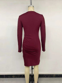 Long-Sleeve Sequin-Trimmed Bodycon Dress 101001788842760 45 Affordable Fashion Under $100 Jerry's Apparel 