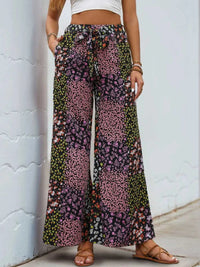 Floral High Rise Wide Leg Pants 100100533351423 25 Seasonal Fashion Collections Jerry's Apparel 