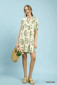 Umgee Mix Paisley Scallop Trim Dress 100100993391624 55 Affordable Fashion Under $100 Jerry's Apparel 