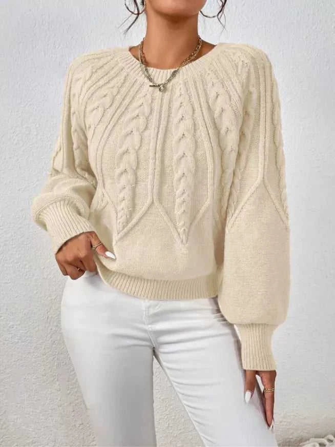 Cable Knit Long Sleeve Sweater 100100200217752 36 Affordable Fashion Under $100 Jerry's Apparel 