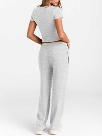 Round Neck Short Sleeve Tee and Pants Set 100100270766561 43 Affordable Fashion Under $100 Jerry's Apparel 
