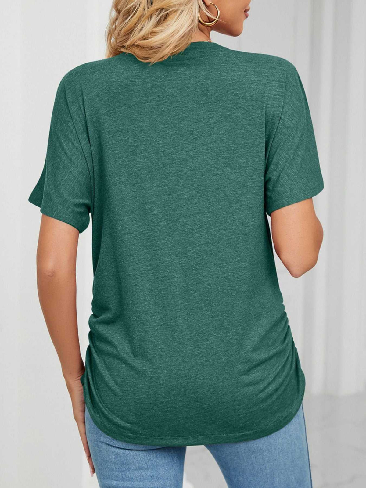 Casual V-Neck Short Sleeve T-Shirt 100100579648227 22 Affordable Fashion Under $100 Jerry's Apparel 