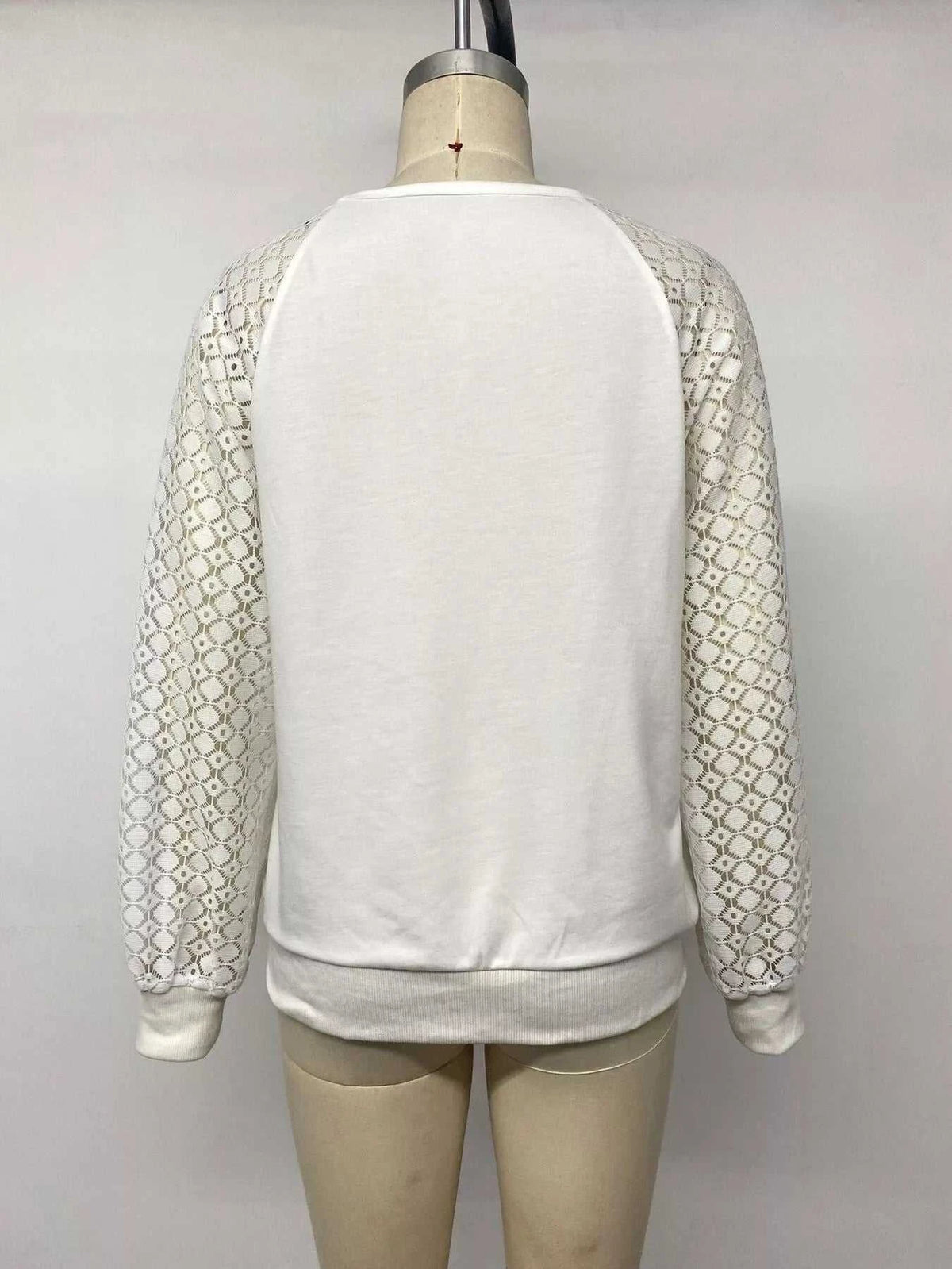 Lace Raglan Sleeve Sweatshirt 101001842976491 38 Affordable Fashion Under $100 Jerry's Apparel 