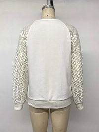 Lace Raglan Sleeve Sweatshirt 101001842976491 38 Affordable Fashion Under $100 Jerry's Apparel 