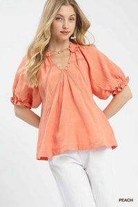 Umgee Cotton Gauze Ruffle Top 100100642161702 51 Affordable Fashion Under $100 Jerry's Apparel 