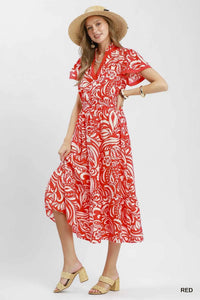 Umgee Paisley Print Midi Dress with Side Pockets 100100431721406 62 Affordable Fashion Under $100 Jerry's Apparel 