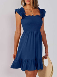 Smocked Ruffle Hem Mini Dress 100100088487178 33 Affordable Fashion Under $100 Jerry's Apparel 