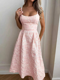 Textured A-Line Midi Dress 100100123271859 39 Women's Midi Dress Affordable Boutique Dresses Under $50 Jerry's Apparel 