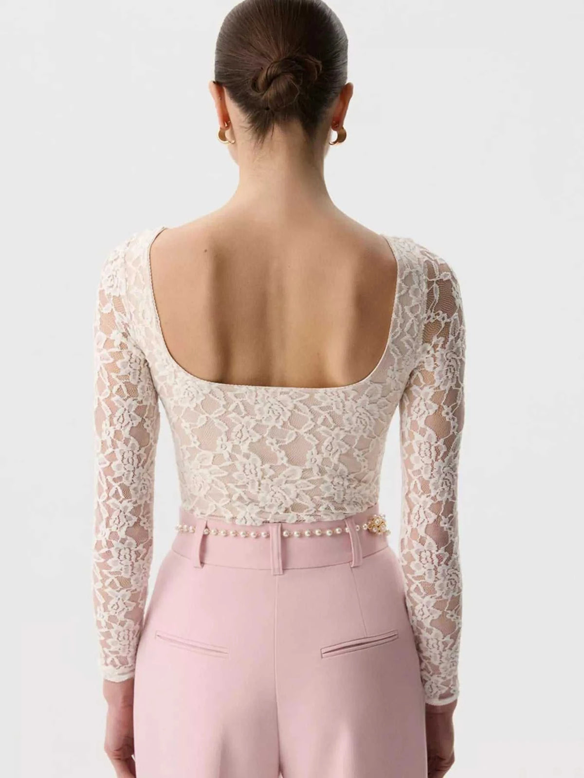 Lace Round Neck Long Sleeve Top 100100846416323 30 Affordable Fashion Under $100 Jerry's Apparel 