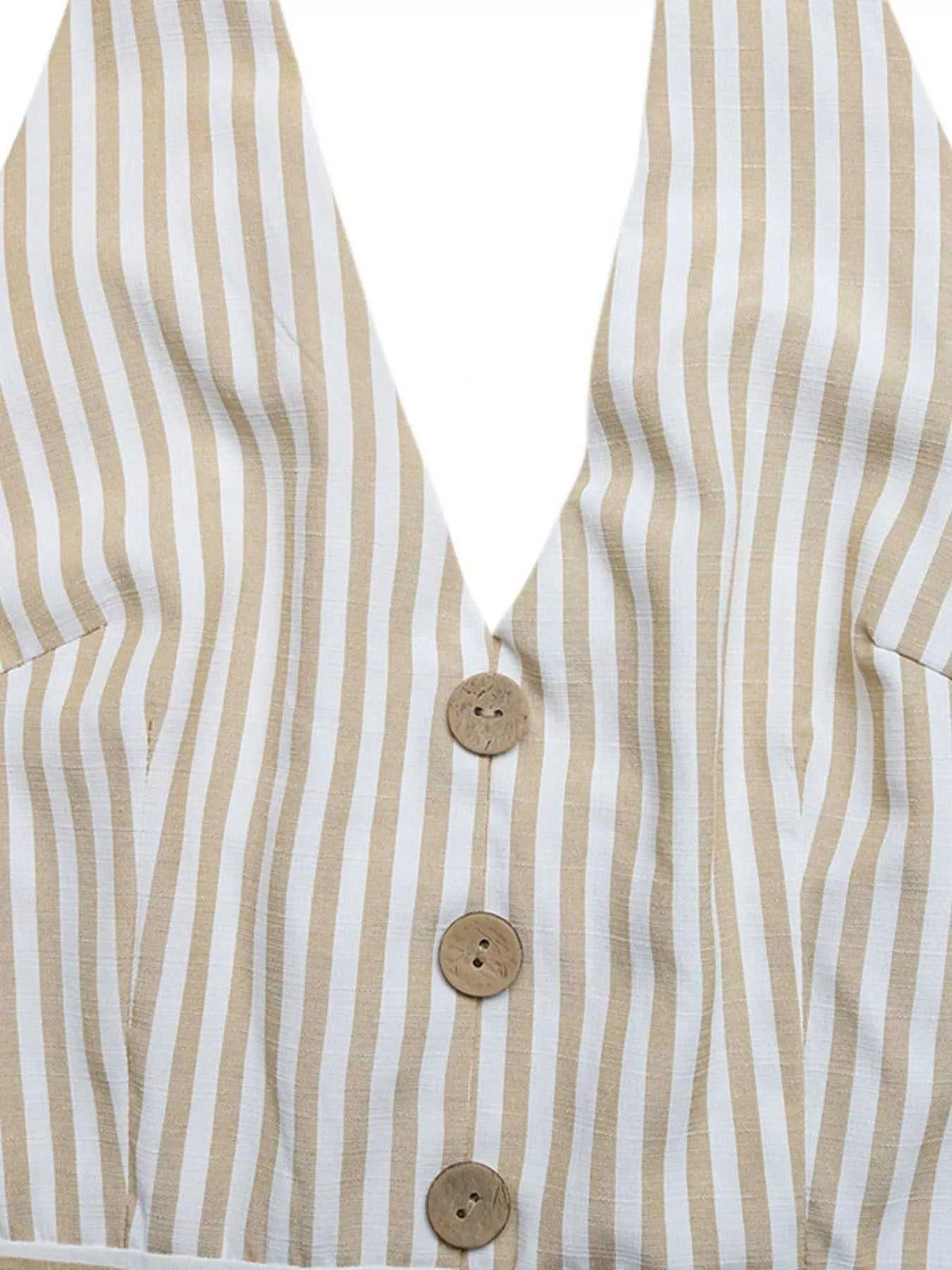 Striped Halter Neck Romper 100100811200140 36 Affordable Fashion Under $100 Jerry's Apparel 