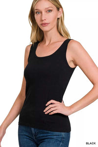 Zenana Essential Solid Basic Scoop Neck Tank Top 100100814931090 18 Affordable Fashion Under $100 Jerry's Apparel 