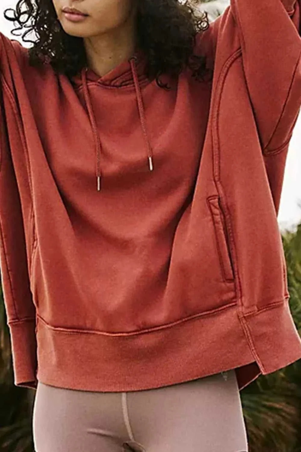 Drawstring Dropped Shoulder Hoodie 100100524441629 59 Affordable Fashion Under $100 Jerry's Apparel 