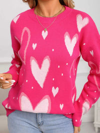 Valentine's Day Heart Crew Neck Sweater 100100436527641 49 Affordable Fashion Under $100 Jerry's Apparel 
