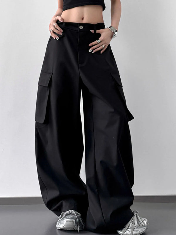Wide Leg Cargo Pants