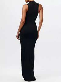 Sleeveless Mock Neck Knot Front Maxi Dress 100100133371526 32 Affordable Fashion Under $100 Jerry's Apparel 