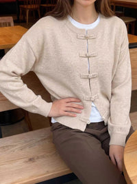 Button Up Dropped Shoulder Cardigan 100100512130868 44 Affordable Fashion Under $100 Jerry's Apparel 