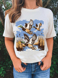 Wild Duck Graphic Round Neck Tee 100100063597400 30 Affordable Fashion Under $100 Jerry's Apparel 