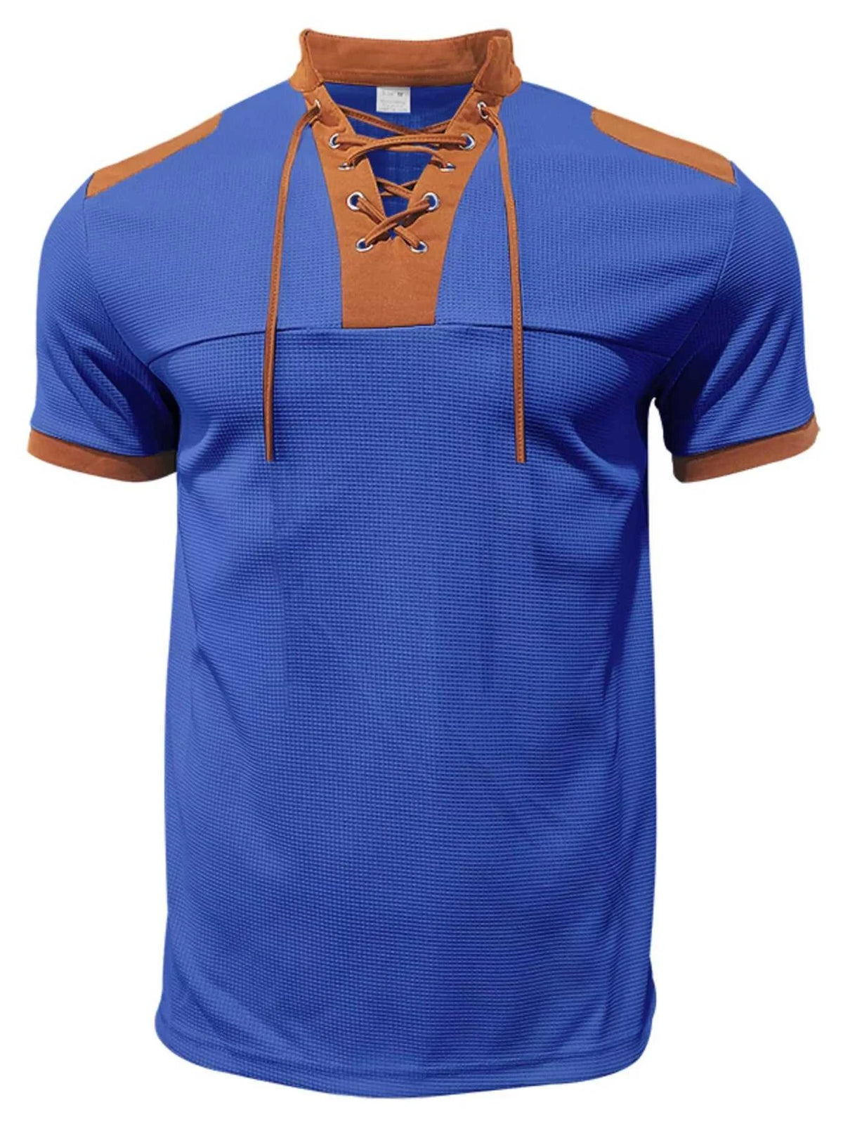 Men's Full Size Lace-Up Collar Casual Top and Shorts Set Plus Size 100400716849911 39 Affordable Fashion Under $100 Jerry's Apparel 