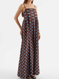 Polka Dot Pleated Detail Maxi Dress 100100737437161 50 Affordable Fashion Under $100 Jerry's Apparel 