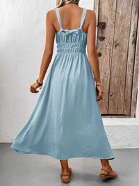 Sleeveless Smocked Casual Midi Dress 100100225131528 33 Affordable Fashion Under $100 Jerry's Apparel 
