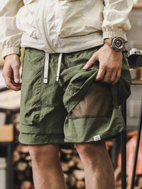 Men's Plus Size Multiple Pocket Layered Cargo Shorts with Drawstring Hem 100400101448683 36 Affordable Fashion Under $100 Jerry's Apparel 