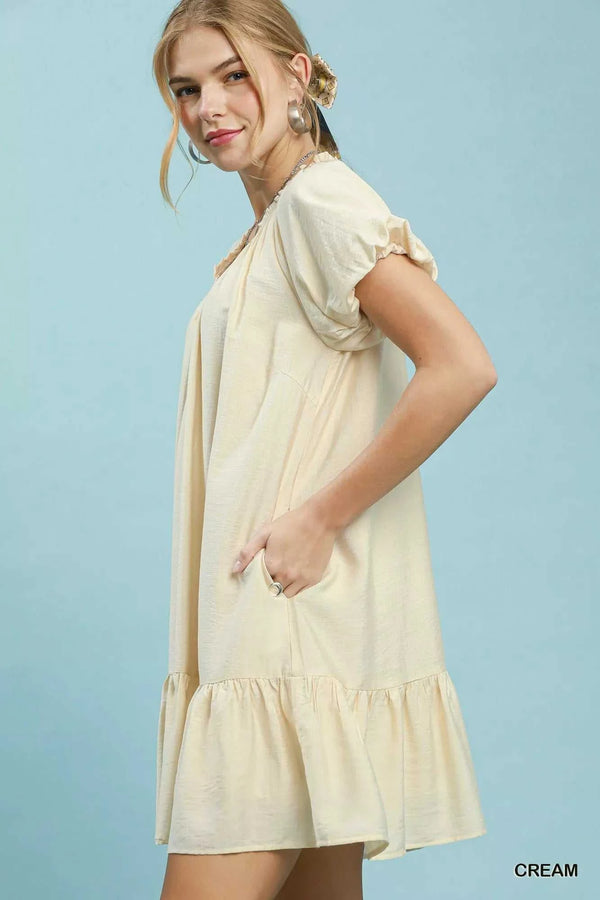 Umgee Ruffle Hem Shift Mini Dress 100100258601434 55 Affordable Fashion Under $100 Jerry's Apparel 
