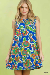 Umgee Abstract Print Sleeveless Shift Dress 100100357001591 53 Gifts for Her Jerry's Apparel 