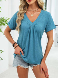 Casual V-Neck Short Sleeve T-Shirt 100100731554922 25 Affordable Fashion Under $100 Jerry's Apparel 