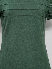 Lace Short Sleeve Round Neck T-Shirt 101001963259093 27 Affordable Fashion Under $100 Jerry's Apparel 