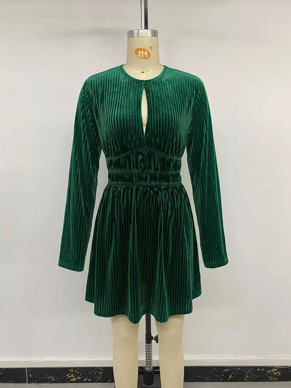 Ribbed Keyhole Long Sleeve Mini Dress 101001690888742 49 Affordable Fashion Under $100 Jerry's Apparel 