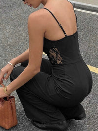 Lace Trim Wide Leg Jumpsuit 100100862590127 34 Affordable Fashion Under $100 Jerry's Apparel 