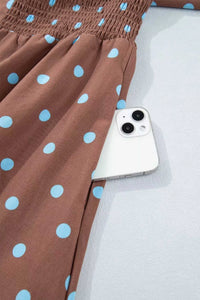 Polka Dot Zipper Front Midi Dress 100100529252916 67 Gifts for Her Jerry's Apparel 