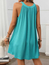 Textured Grecian Neck Mini Dress 100100516101866 24 Affordable Fashion Under $100 Jerry's Apparel 