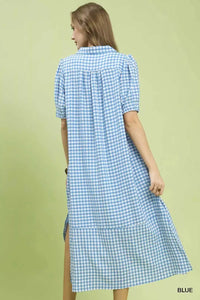 Umgee Gingham Midi Dress with Side Pockets 100100096041795 60 Affordable Fashion Under $100 Jerry's Apparel 