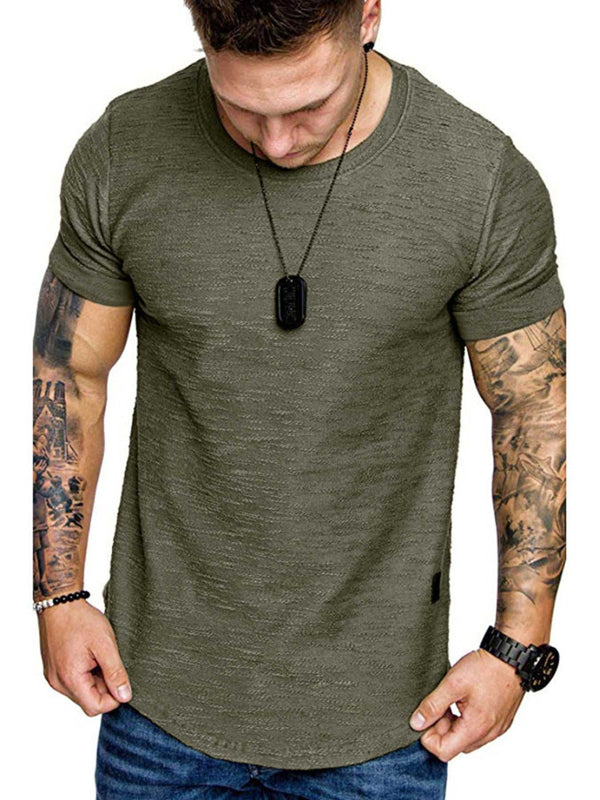 Men's Round Neck Slim Fit Casual T-Shirt 100400972198169 27 Affordable Fashion Under $100 Jerry's Apparel 