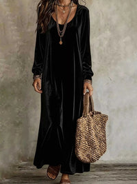 Velvet Maxi Dress with Flowy Hem 100100506619632 27 Affordable Fashion Under $100 Jerry's Apparel 