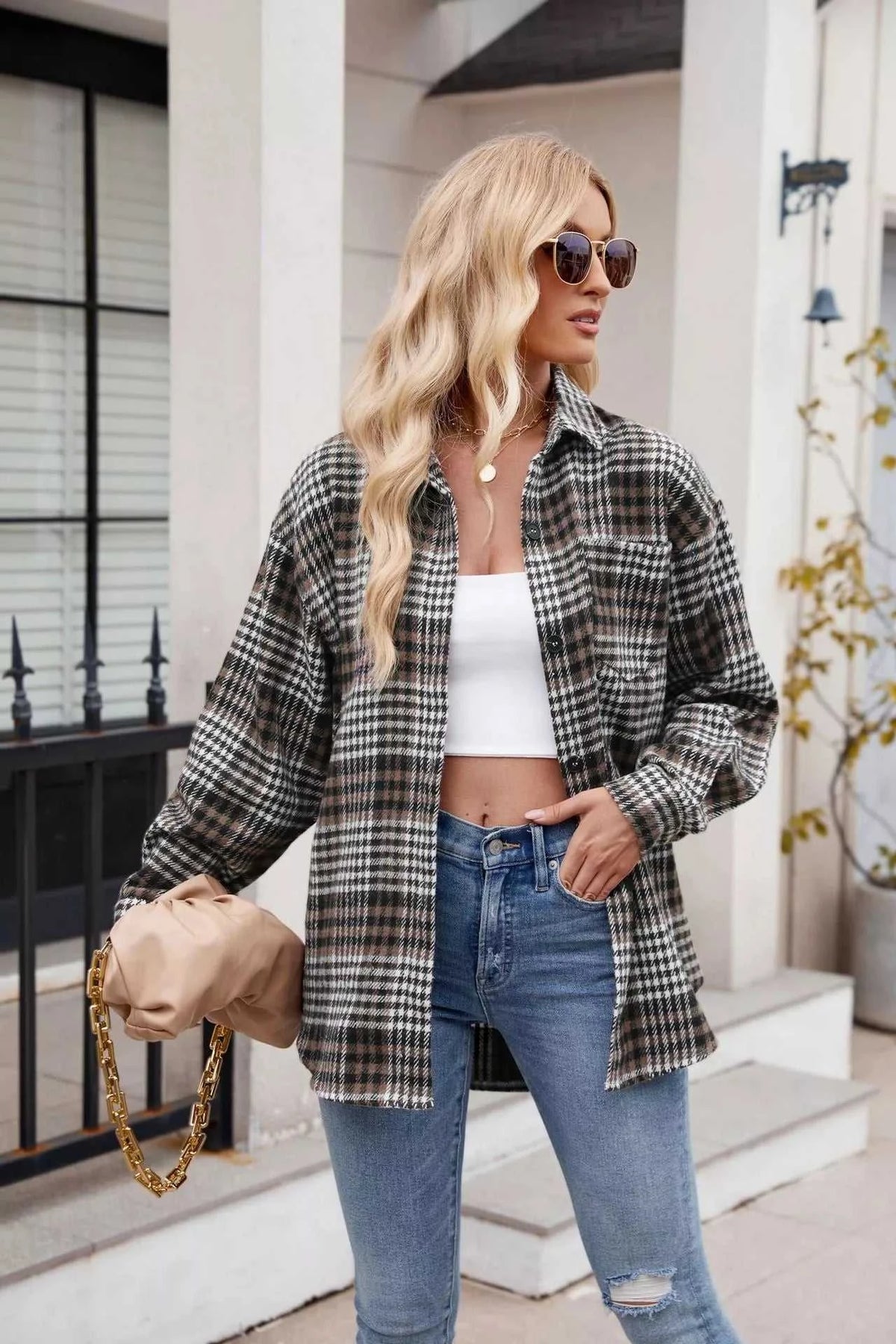 Casual Plaid Long Sleeve Shirt 100100836351743 38 Affordable Fashion Under $100 Jerry's Apparel 