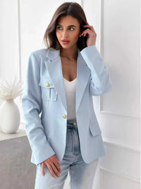 Lapel Collar One Button Blazer 100100419789798 42 Affordable Fashion Under $100 Jerry's Apparel 