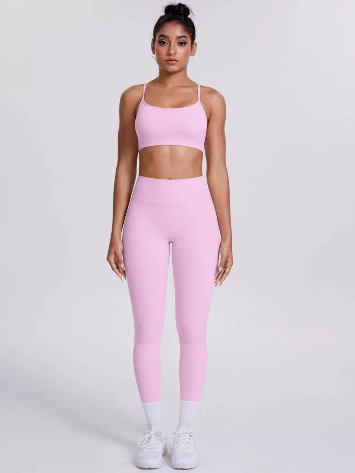 Criss-Cross Back Cami and Leggings Active Set 101006319091881 80 Affordable Fashion Under $100 Jerry's Apparel 