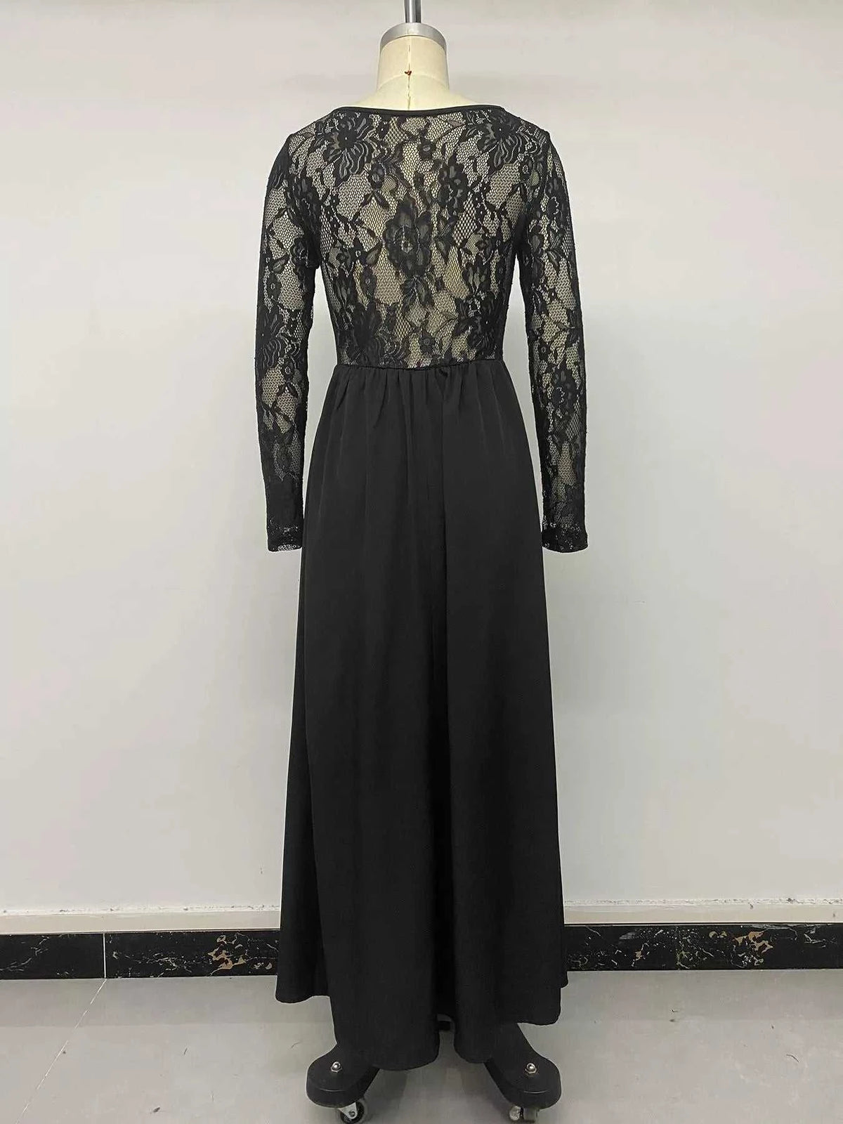 Square Neck Sheer Sleeve Maxi Dress 100100910283369 39 Affordable Fashion Under $100 Jerry's Apparel 